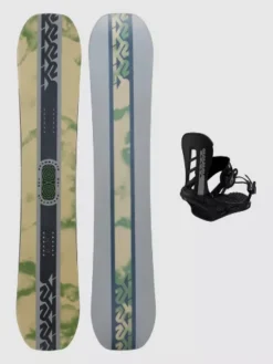 K2 Geometric + Sonic Blk M 2024 Snowboard Set